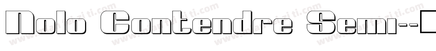 Nolo Contendre Semi-字体转换